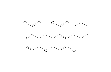 4,6-DIMETHYL-3-HYDROXY-2-PIPERIDINOPHENOXAZINE-1,9-DICARBOXYLIC ACID, DIMETHYL ESTER