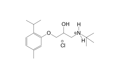 1-propanaminium, N-(1,1-dimethylethyl)-2-hydroxy-3-[5-methyl-2-(1-methylethyl)phenoxy]-, chloride