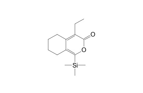 3H-2-Benzopyran-3-one, 4-ethyl-5,6,7,8-tetrahydro-1-(trimethylsilyl)-