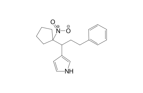 3-(1-(1-nitrocyclopentyl)-3-phenylpropyl)-1H-pyrrole