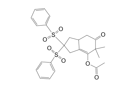 [8,8-bis(Phenylsulfonyl)-3,3-dimethyl-4-oxobicyclo[4.3.0]non-1-en-2-yl] ethanoate