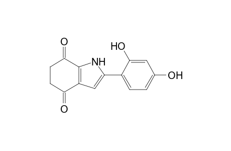2-(2,4-dihydroxyphenyl)-5,6-dihydro-1H-indole-4,7-dione