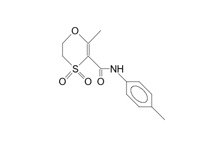 5,6-Dihydro-2-methyl-1,4-oxathiin-3-P-carbtoluidinide-4,4-dioxide