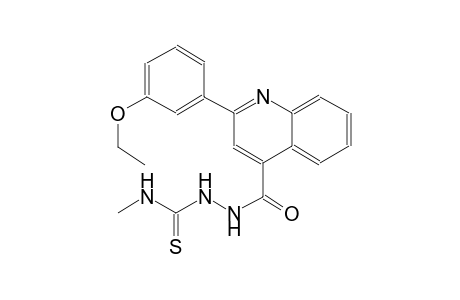 2-{[2-(3-ethoxyphenyl)-4-quinolinyl]carbonyl}-N-methylhydrazinecarbothioamide