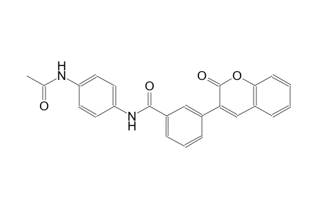 N-[4-(acetylamino)phenyl]-3-(2-oxo-2H-chromen-3-yl)benzamide