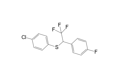 (4-chlorophenyl)(2,2,2-trifluoro-1-(4-fluorophenyl)ethyl)sulfane