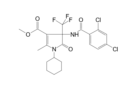 1H-Pyrrole-3-carboxylic acid, 1-cyclohexyl-4-[(2,4-dichlorobenzoyl)amino]-4,5-dihydro-2-methyl-5-oxo-4-(trifluoromethyl)-, methyl ester