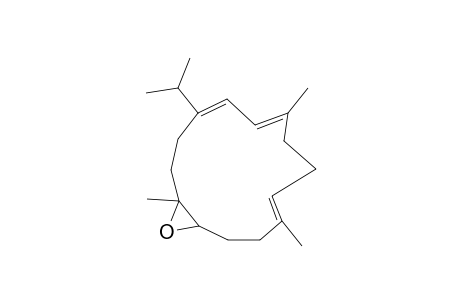 (4E,8E,10E)-11-isopropyl-4,8,14-trimethyl-15-oxabicyclo[12.1.0]pentadeca-4,8,10-triene