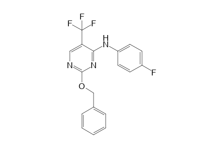 2-benzyloxy-4-(4-fluorophenylamino)-5-(trifluoromethyl)pyrimidine