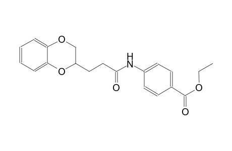 benzoic acid, 4-[[3-(2,3-dihydro-1,4-benzodioxin-2-yl)-1-oxopropyl]amino]-, ethyl ester
