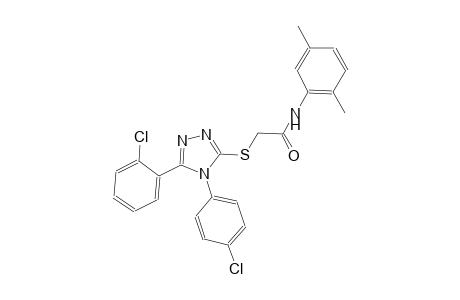 2-{[5-(2-chlorophenyl)-4-(4-chlorophenyl)-4H-1,2,4-triazol-3-yl]sulfanyl}-N-(2,5-dimethylphenyl)acetamide