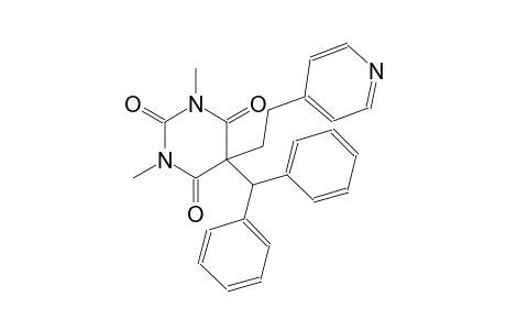 5-benzhydryl-1,3-dimethyl-5-[2-(4-pyridinyl)ethyl]-2,4,6(1H,3H,5H)-pyrimidinetrione