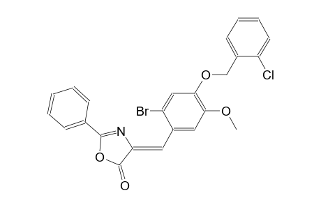 (4Z)-4-{2-bromo-4-[(2-chlorobenzyl)oxy]-5-methoxybenzylidene}-2-phenyl-1,3-oxazol-5(4H)-one