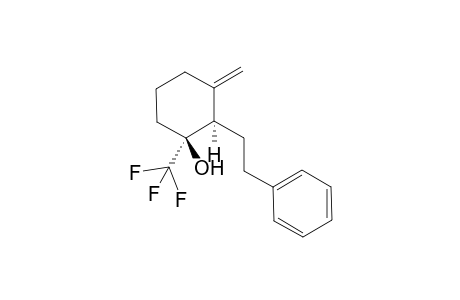 1-Trifluoromethyl-2-(2-phenylethyl)-3-methylenecyclohexan-1-ol