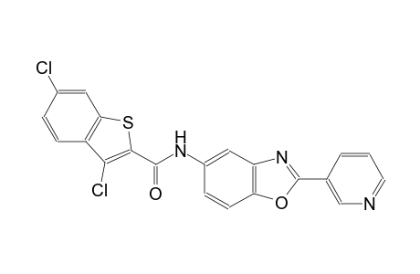 3,6-dichloro-N-[2-(3-pyridinyl)-1,3-benzoxazol-5-yl]-1-benzothiophene-2-carboxamide