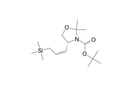 (4R)-2,2-Dimethyl-4-[(Z)-3-trimethylsilylprop-1-enyl)oxazolidine-3-carboxylic acid tert-butyl ester