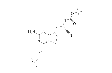 (9H)Purin-2-amine, 9-[(2-cyano-2-t-butoxycarbonylamino)ethyl]-6-(2-trimethylsilyl)ethoxy-