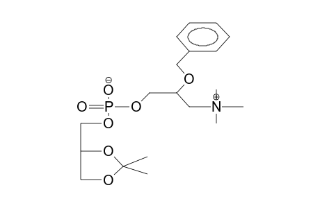 1,2-O-ISOPROPYLIDENE-3-RAC-GLYCEROPHOSPHORYL-2'-BENZYLOXYHOMOCHOLINE