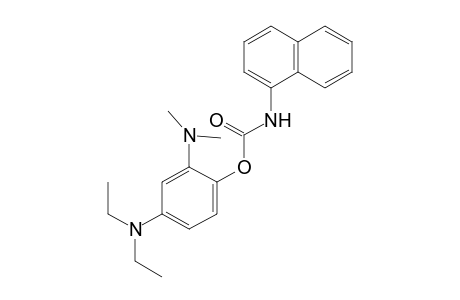 Carbamic acid, N-1-naphthalenyl-, 4-(diethylamino)-2-(dimethylamino)phenyl ester