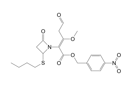 1-Azetidineacetic acid, 2-(butylthio)-.alpha.-(1-methoxy-3-oxopropylidene)-4-oxo-, (4-nitrophenyl)methyl ester, (E)-