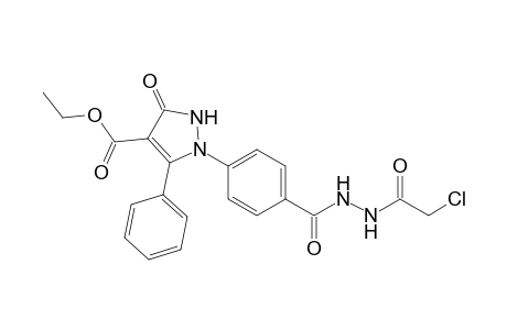 Ethyl-1-(4-(2-(2-chloroacetyl)hydrazinecarbonyl)phenyl)-3-oxo-5-phenyl-2,3-dihydro-1H-pyrazol-4-carboxylate
