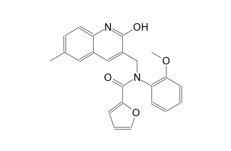 N-[(2-hydroxy-6-methyl-3-quinolinyl)methyl]-N-(2-methoxyphenyl)-2-furamide