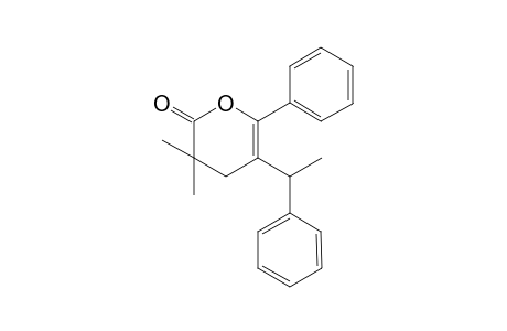 3,3-Dimethyl-6-phenyl-5-(1-phenylethyl)-3,4-dihydropyran-2-one