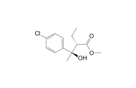 Anti-methyl 3-(4-chlorophenyl)-2-ethyl-3-hydroxybutanoate