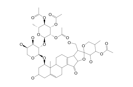 1-O-[2'',3'',4''-TRI-O-ACETYL-ALPHA-L-RHAMNOPYRANOSYL-(1->2)-ALPHA-L-ARABINOPYRANOSYL]-EPITRILLENOGENIN-24-O-ACETAT