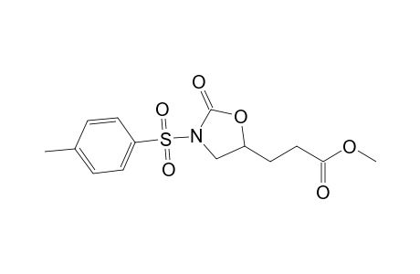 Methyl 3-(3-[(4-Methylphenyl)sulfonyl]-2-oxo-1,3-oxazolidin-5-yl)propanoate