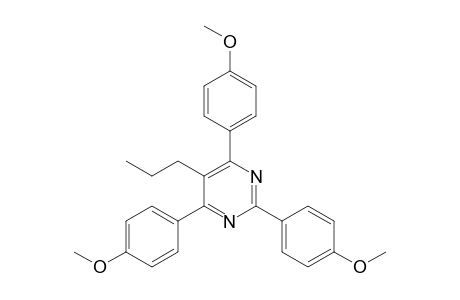 2,4,6-tris(4-methoxyphenyl)-5-propyl-pyrimidine