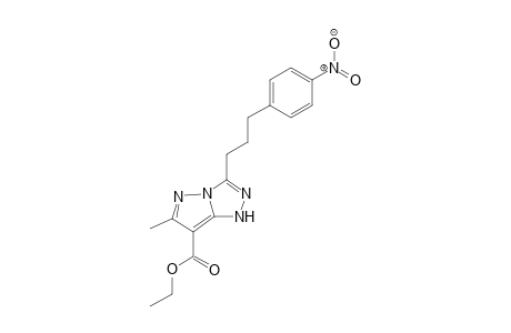 1H-pyrazolo[5,1-c]-1,2,4-triazole-7-carboxylic acid, 6-methyl-3-[3-(4-nitrophenyl)propyl]-, ethyl ester
