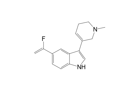 5-(.alpha.-Fluorovinyl)-3-(1'-methyl-1',2',5',6'-tetrahydropyridin-3'-yl)indole