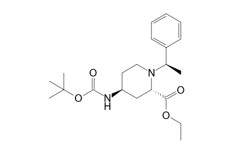 (2S,4S)-4-(tert-butoxycarbonylamino)-1-[(1R)-1-phenylethyl]pipecolinic acid ethyl ester
