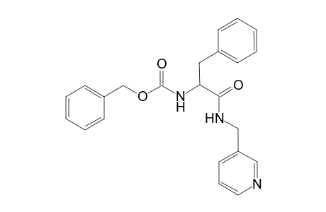 benzyl N-{2-phenyl-1-[(pyridin-3-ylmethyl)carbamoyl]ethyl}carbamate