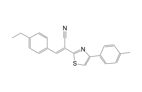 2-thiazoleacetonitrile, alpha-[(4-ethylphenyl)methylene]-4-(4-methylphenyl)-