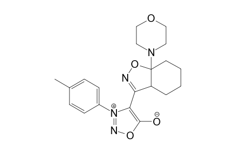 3-(4'-Methylphenyl)-4-(7a-morpholin-4-yl-3a,4,5,6,7,7a-hexahydrobenzo[d]isoxazol-3-yl)sydnone