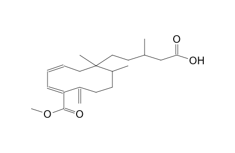 3,5-CYCLODECADIENE-1-PENTANOIC ACID, 6-(METHOXYCARBONYL)-BETA,1,10-TRIMETHYL-7-METHYLENE-