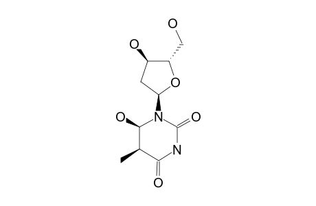 (+)-CIS-(5S,6R)-6-HYDROXY-5,6-DIHYDROTHYMIDINE