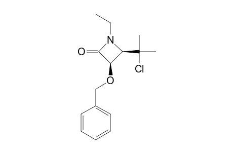 CIS-3-BENZYLOXY-4-[(1-CHLORO-1-METHYL)-ETHYL]-1-ETHYL-AZETIDIN-2-ONE