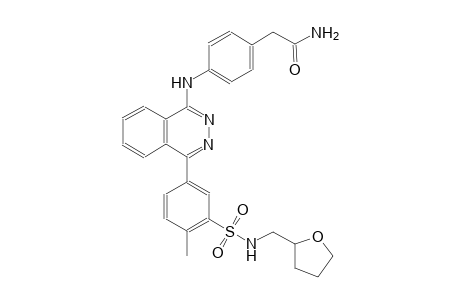 2-(4-{[4-(4-methyl-3-{[(tetrahydro-2-furanylmethyl)amino]sulfonyl}phenyl)-1-phthalazinyl]amino}phenyl)acetamide