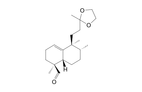 13-Ethylenedioxy-14,15-nor-ent-halima-1(10)-en-18-al