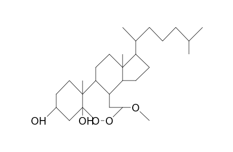 5,6.zeta.-Epidioxy-6.zeta.-methoxy-5.zeta.,5,6-secocholestane-3b,5-diol