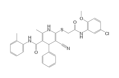 3-pyridinecarboxamide, 6-[[2-[(5-chloro-2-methoxyphenyl)amino]-2-oxoethyl]thio]-5-cyano-1,4-dihydro-2-methyl-N-(2-methylphenyl)-4-phenyl-