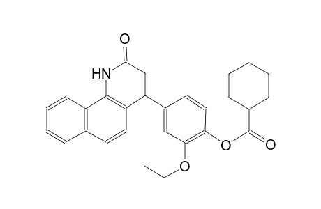 cyclohexanecarboxylic acid, 2-ethoxy-4-(1,2,3,4-tetrahydro-2-oxobenzo[h]quinolin-4-yl)phenyl ester