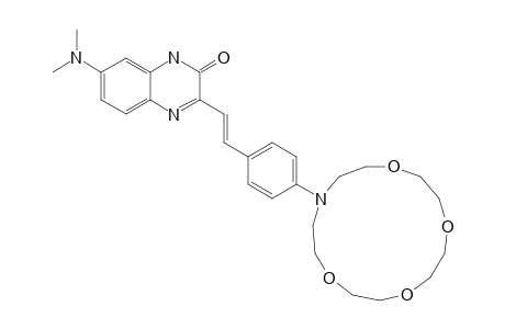 3-(P-13-AZA-1,4,7,10-TETRAOXA-CYCLOPENTADECANE-13-YLSTYRYL)-7-(N,N-DIMETHYLAMINO)-1,4-BENZODIAZINE-2-ONE