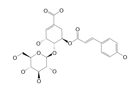 EVERLASTOSIDE-M;5-O-PARA-COUMAROYL-(-)-SHIKIMIC-ACID-4-O-BETA-D-GLUCOPYRANOSIDE
