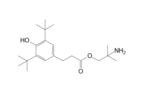 (2-azanyl-2-methyl-propyl) 3-(3,5-ditert-butyl-4-oxidanyl-phenyl)propanoate