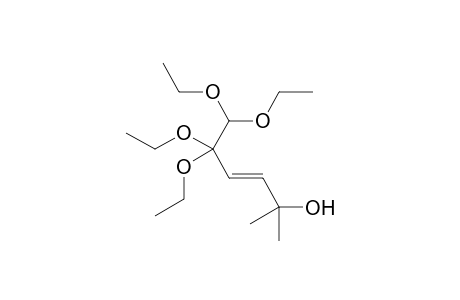 (E)-5,5,6,6-Tetraethoxy-2-methylhex-3-en-2-ol