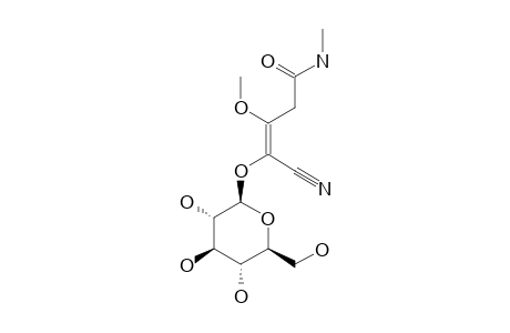 SECO-ACALYPHIN;(Z)-2-BETA-D-GLUCOPYRANOSYLOXY-3-METHOXY-4-(N-METHYLCARBAMOYL)-BUT-2-EN-NITRILE